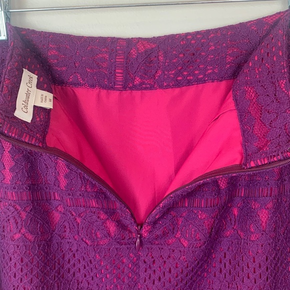 Coldwater Creek Brilliant Contrast Lace Pencil Skirt NEW! - Picture 5 of 6
